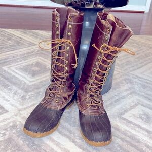 L.L. Bean Men's Brown and Tan Boots